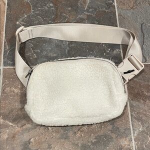 Dry Goods Cream Sherpa Crossbody Bag